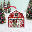 Brahman Catte Lovers Christmas Gift Red Barn Custom Shape Acrylic Ornament