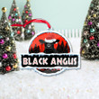 Black Angus Cattle Lovers Christmas Night Custom Shape Acrylic Ornament