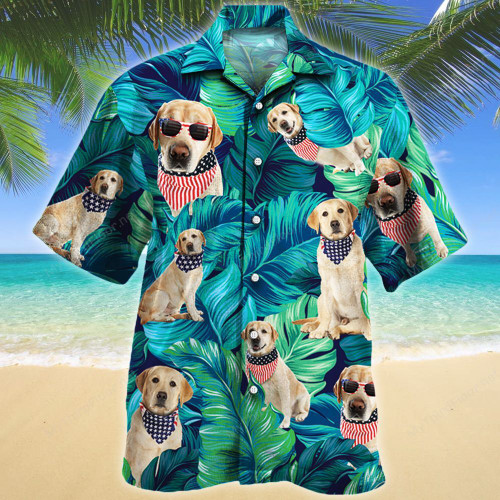 American Style Labrador Retriever Dog Lovers Gift Hawaiian Shirt