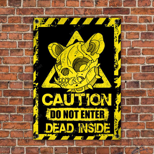 French Bulldog Dog Lovers Caution Do Not Enter Metal Sign