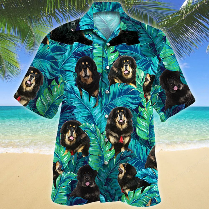 Tibetan Mastiff Dog Lovers Hawaiian Shirt