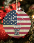 Veteran Ornament, I'm Not Just A Daddy's Little Girl I'm A Veteran's Daughter Circle Ornament (2 Sided) - Spreadstores