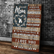 Veteran To My Mom Canvas, So Much Of Me Is Made From What I Learned From You Canvas, Gift For Mother's Day - Spreadstores