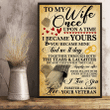 Veteran To My Wife Once Upon A Time I Became Yours Matte Canvas, Veteran Wall Art - Spreadstores