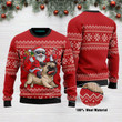 Santa Riding Pug Funny Ugly Christmas Sweater Adult For Men & Women