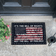 Veteran Welcome Rug, Veteran Doormat, It's The Bill Of Rights Not The Bill Of Feelings American Flag Doormat - Spreadstores