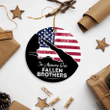 Personalized Veteran Ornament, U.S. Army Ornament, Military Keepsake, Army Circle Ornament (2 sided) - Spreadstores
