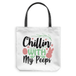 Chillin with my peeps tote bag - Gossvibes