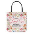 If you love me, keep my commands John 14:15 tote bag - Gossvibes