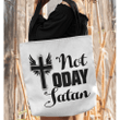 Not Today Satan tote bag - Gossvibes