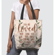 You are loved Romans 5:8 tote bag - Gossvibes