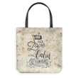 Zephaniah 3:17 With his love, he will calm all your fears tote bag - Gossvibes