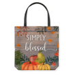 Simply blessed tote bag - Gossvibes
