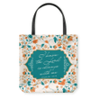 I know the Lord is always with me Psalm 16:8 NLT tote bag - Gossvibes