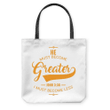 He must become greater I must become less John 3:30 tote bag - Gossvibes