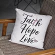 Faith hope Love Christian pillow - Christian pillow, Jesus pillow, Bible Pillow - Spreadstore