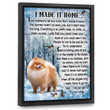 Personalized Dog Sympathy Gift, I Made It Home Memorial Canvas Wall Art