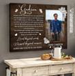 Personalized memorial gifts for loss of Godson Gift, Godson Memorial Sympathy Canvas, Godson Bereavement Keepsake Grieving