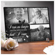 Personalized Sympathy Gift, Memorial Wall Art, I can no longer see you with my eyes but I can feel you in my heart - Personalized Sympathy Gifts - Spreadstore
