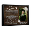 Loss of Son Gift, Son Memorial Canvas, Son Bereavement Condolence Keepsake Grieving Gift - Personalized Sympathy Gifts - Spreadstore