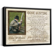 Custom Memorial Wall Art, Sympathy Gift For Loss Of Dad, Gone Hunting Canvas - Personalized Sympathy Gifts - Spreadstore
