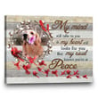 Cardinal Memorial Gifts Custom Pet Loss Gifts My Mind Still Talks To You Sign - Personalized Sympathy Gifts - Spreadstore