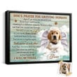 Pet Memorial Gift | Custom Dog With Wings Dog's Prayer For Grieving Humans - Personalized Sympathy Gifts - Spreadstore