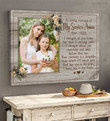 Loss of Sister Mom Grandma, Personalized Memorial Canvas, Sympathy Gift In Loving Memory, Condolence Gift, Remembrance Grieving - Personalized Sympathy Gifts - Spreadstore