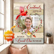 Best Sympathy Gifts, Condolence Gifts - Cardinals Appear When Loved One Is Near Wall Art - Personalized Sympathy Gifts - Spreadstore