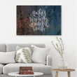 Gather here with grateful hearts canvas wall art