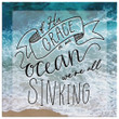If his grace is an ocean we're all sinking Christian canvas wall art