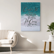 Cast all your anxiety on Him because He cares for you 1 Peter 5:7 canvas wall art