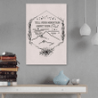 Tell your mountain about your God canvas wall art