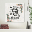Be strong and take heart all you who hope in the Lord Psalm 31:24 canvas wall art
