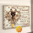 Personalized Pet Gift Dog Memorial Wall Art My Paw prints May No Longer - Personalized Sympathy Gifts - Spreadstore