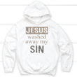 Jesus washed away my sin Christian hoodie - Gossvibes