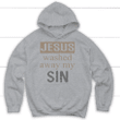 Jesus washed away my sin Christian hoodie - Gossvibes