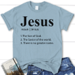 Definition of Jesus tee shirt - women's Christian t-shirt - Gossvibes