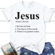 Definition of Jesus tee shirt - women's Christian t-shirt - Gossvibes