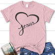 Jesus in my heart womens Christian t-shirt, Jesus shirts - Gossvibes