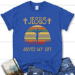 Christian t-shirt - Jesus saved my life womens Christian t-shirt - Gossvibes