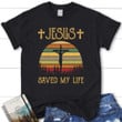 Christian t-shirt - Jesus saved my life womens Christian t-shirt - Gossvibes