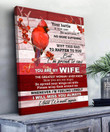 Spread Store Cardinal Memorial Canvas You are my wife Wall Art - Sympathy Gifts - Spreadstore