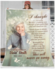 Personalized Memorial Blanket, Remembrance Blanket, I Thought Of You Today - Personalized Sympathy Gifts - Spreadstore