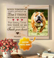 Personalized Dog Memorial Gifts - When tomorrow starts without me - Personalized Sympathy Gifts - Spreadstore