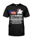 Let's Go Brandon - With The Usa So Divided I'm Just Glad To Be On The Side That Believes In God T-shirt