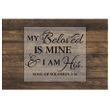 My beloved is mine and I am his Song of solomon 2:16 canvas wall art