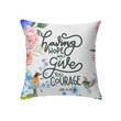 Job 11:18 Having hope will give you courage Bible verse pillow - Christian pillow, Jesus pillow, Bible Pillow - Spreadstore