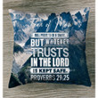 Fear of man will prove to be a snare Proverbs 29:25 Bible verse pillow - Christian pillow, Jesus pillow, Bible Pillow - Spreadstore
