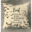 Psalm 62:8 Trust in him at all times Bible verse pillow - Christian pillow, Jesus pillow, Bible Pillow - Spreadstore